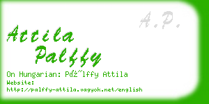 attila palffy business card
